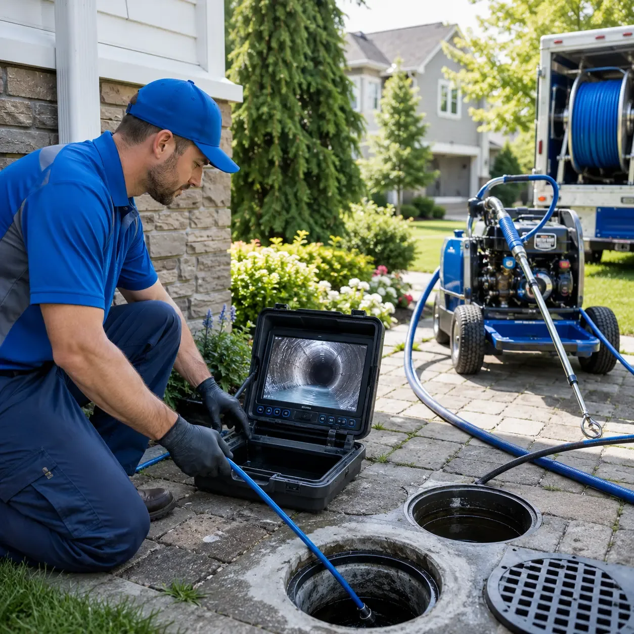 Outdoor drain cleaning professionals serving Helenville, WI